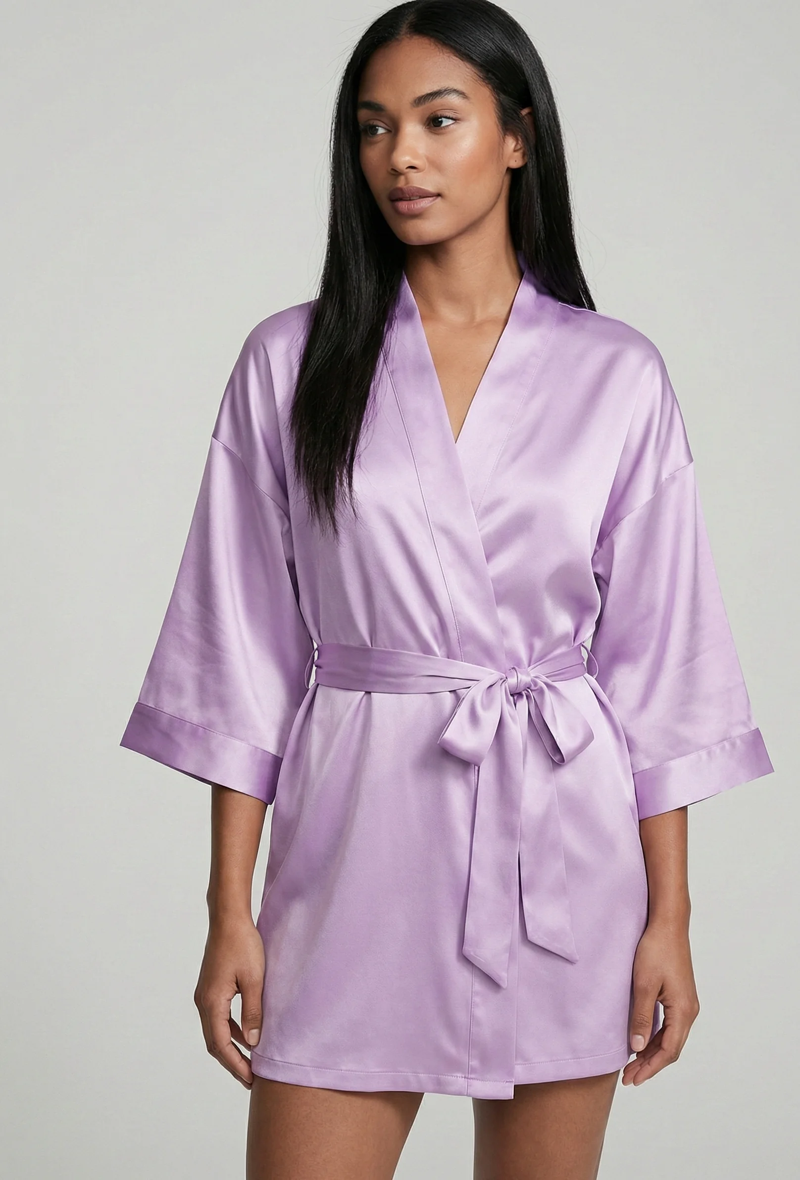 Saten Midi Sabahlık